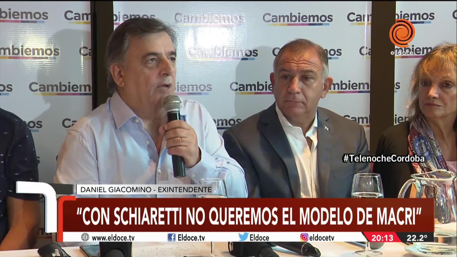 Daniel Giacomino: "Creemos que Schiaretti es la mejor opción"