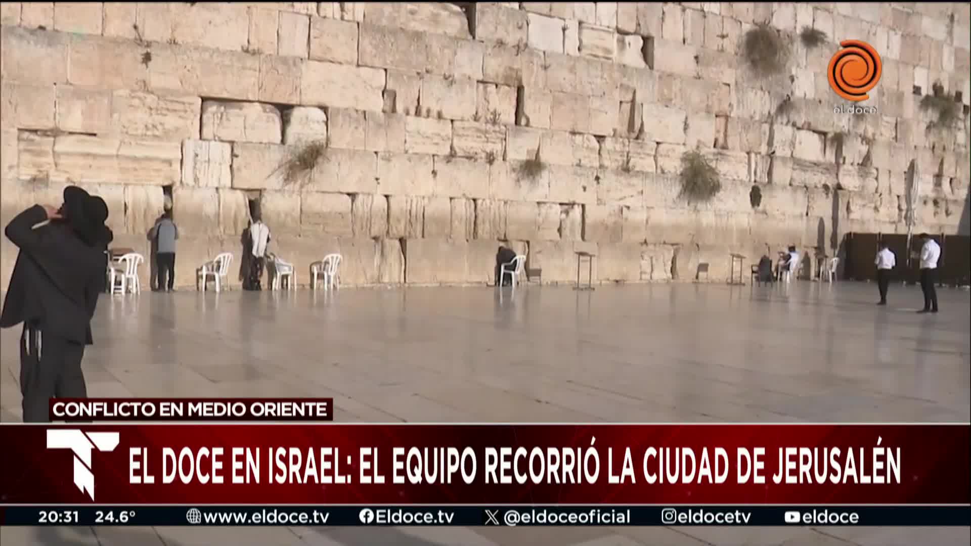 El recorrido de El Doce por la Ciudad Vieja de Jerusalén