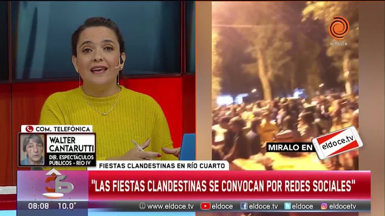 Desactivaron fiestas con hasta 600 personas en Río Cuarto