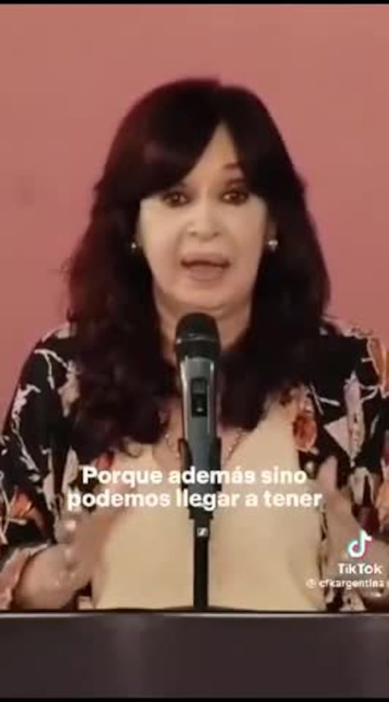 Cristina Kirchner advirtió por la estanflación