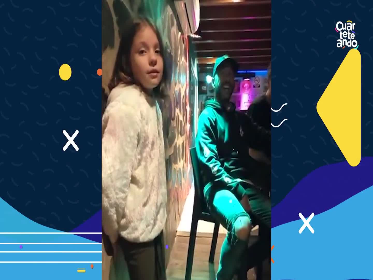 La nena que le cantó a La Konga en un bar