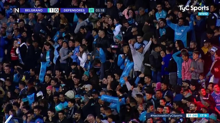 Comba puso el 1 a 0 de Belgrano en la primera del partido