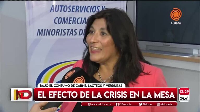 Bajó el consumo de carne, lácteos y verduras