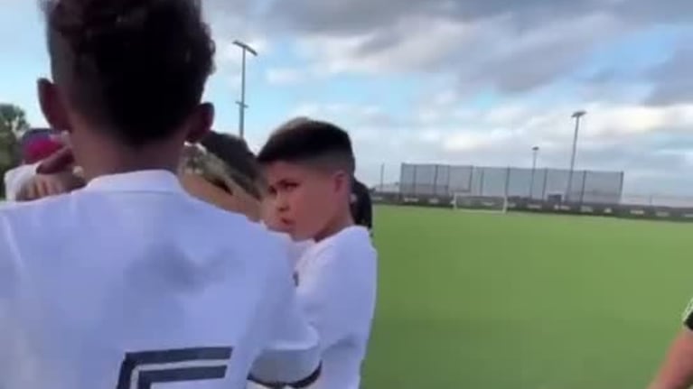 El festejo del cumpleaños de Thiago Messi