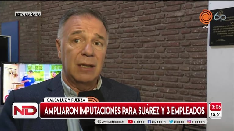 Ampliaron imputaciones contra Gabriel Suárez, el titular de Luz y Fuerza