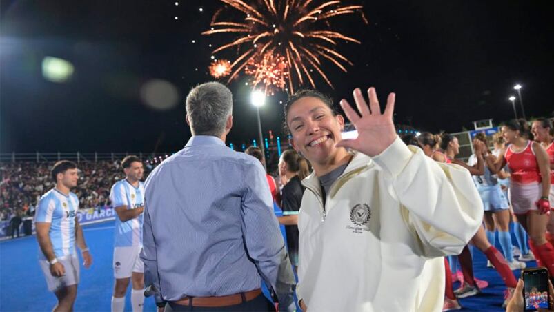 La reinauguración de la cancha "Soledad García"