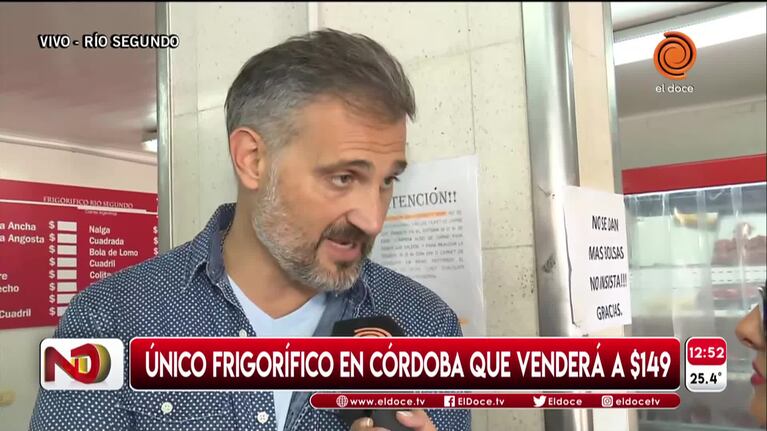 Un frigorífico cordobés ofrece el kilo de asado a 149 pesos