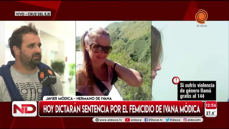 El hermano de Ivana Módica y la última palabra de Galván: "Fue muy siniestro"