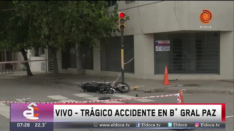 Choque fatal en la avenida Patria