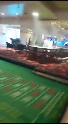 Cayó parte del techo del casino en Carlos Paz