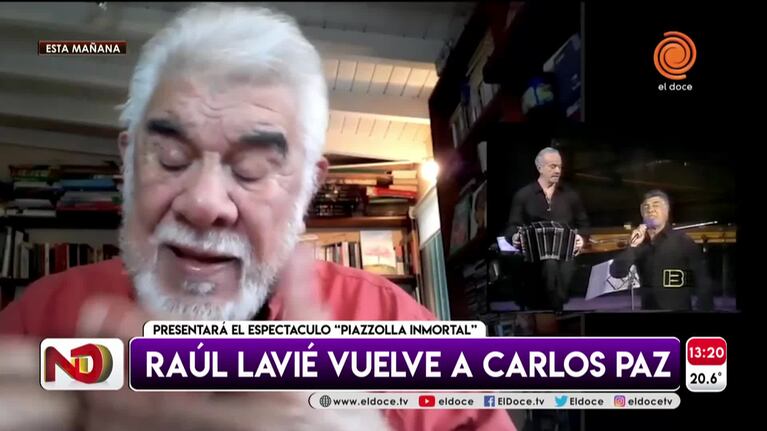 Raúl Lavié regresa a Carlos Paz para homenajear a Piazzolla