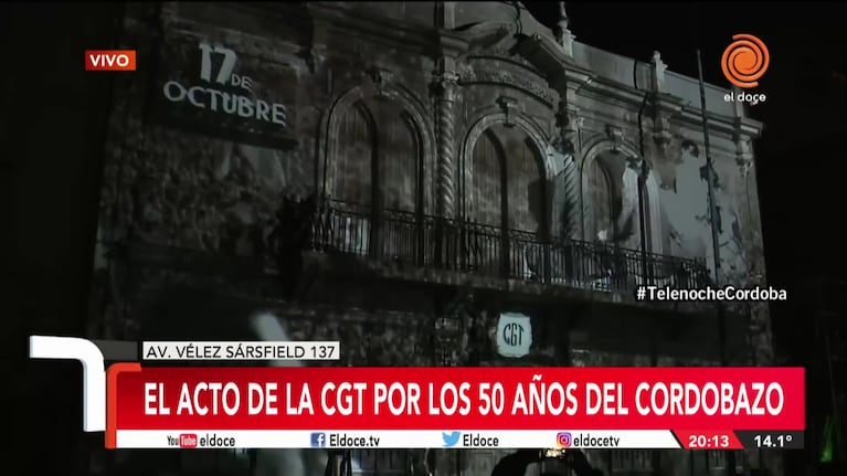 El homenaje de la CGT a 50 años del Cordobazo