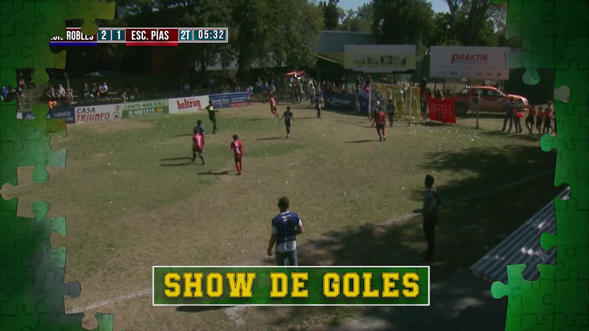 El show de goles del Fútbol Infantil