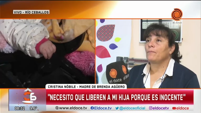 La madre de Brenda Agüero volvió a defender a su hija 