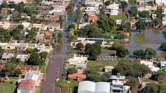 Colonia Marina bajo el agua tras la abundante lluvia