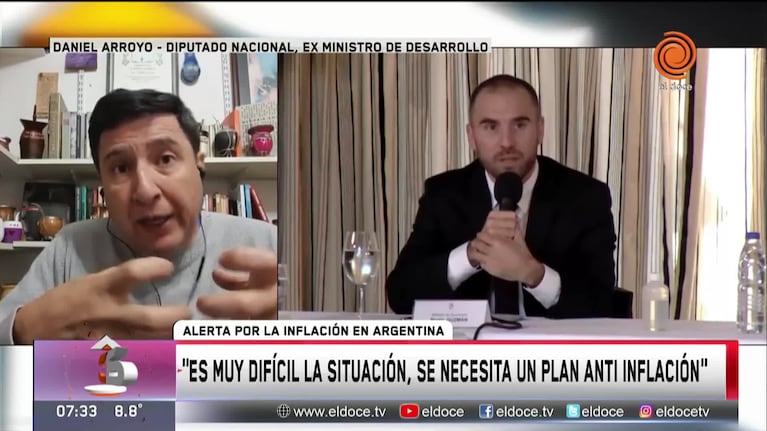 El diputado Daniel Arroyo planteó la necesidad de un plan antiinflacionario