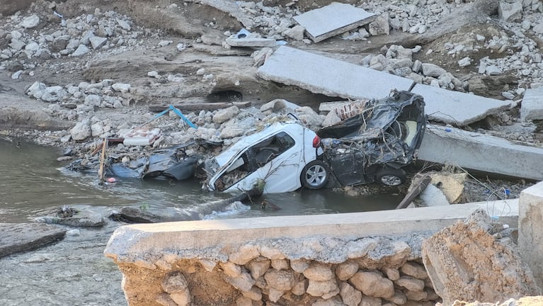 Los alrededores del arroyo Maldonado, devastados por el temporal en Bahía Blanca