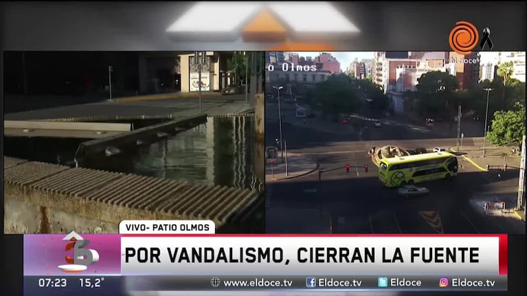 Vandalismo en la Fuente del Perdón