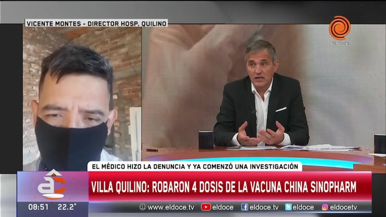 Robo de vacunas en el interior: habló el médico que denunció