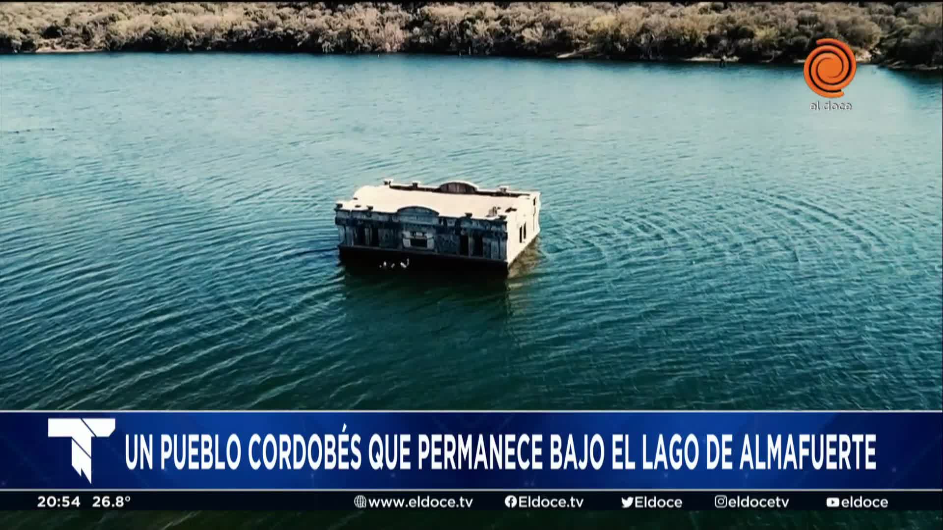 El pueblo sumergido en el dique Piedras Moras