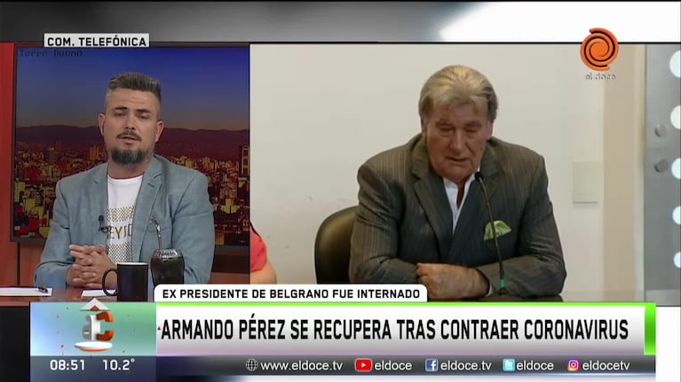 Armando Pérez, recuperado tras contagiarse de coronavirus
