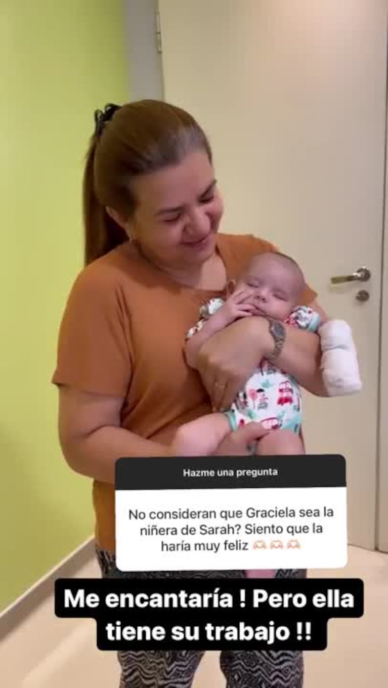 Barby Franco contó cómo sigue de salud su beba