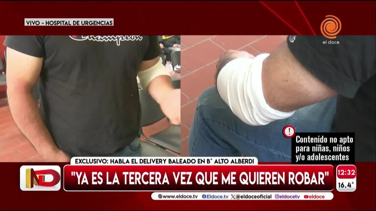 La impotencia del delivery baleado por motochoros