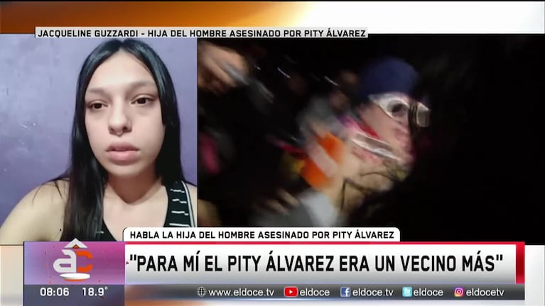 Habló la hija del hombre que fue baleado por Pity Álvarez
