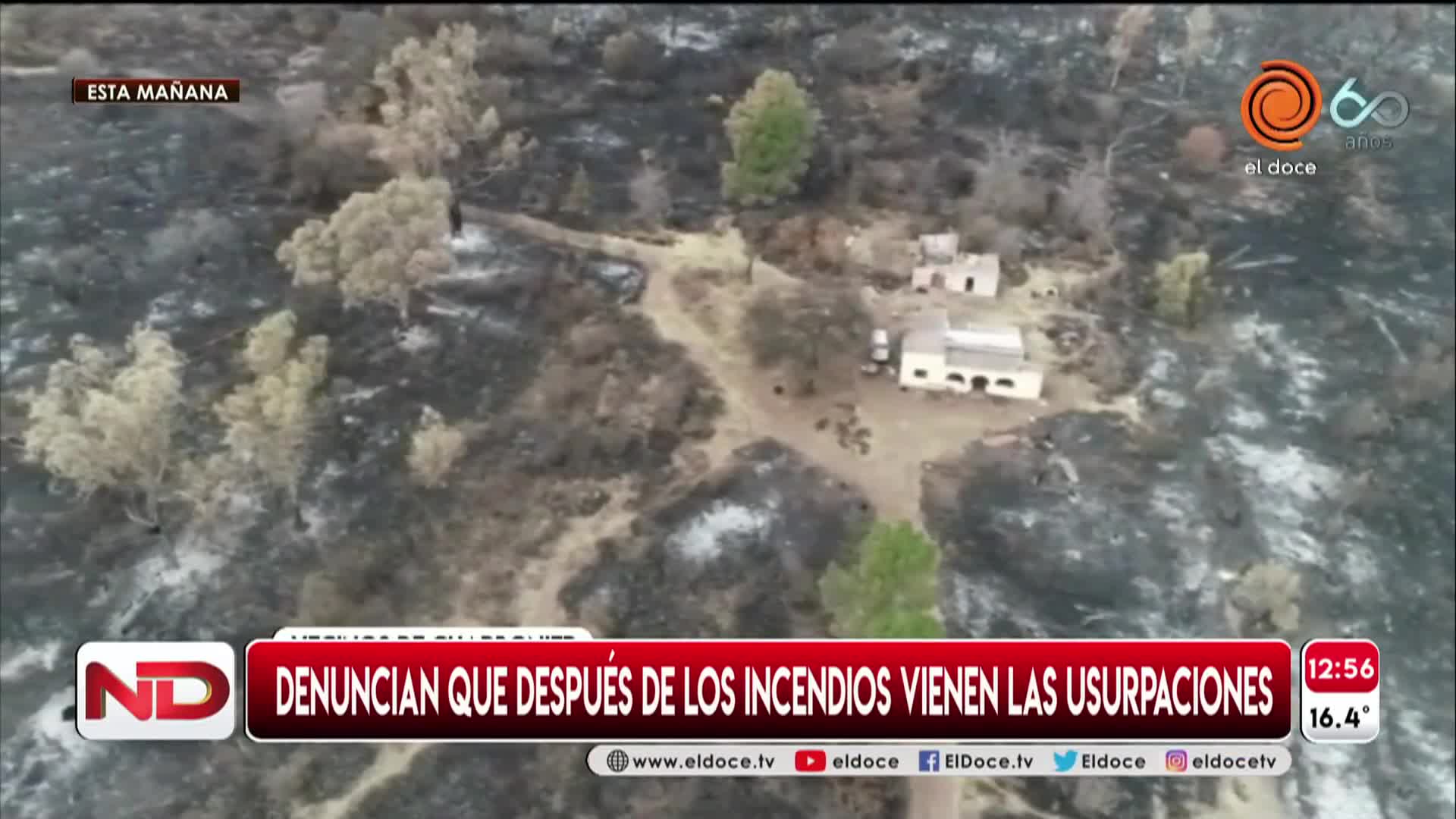 En Charbonier denuncian que los incendios fueron para usurpar