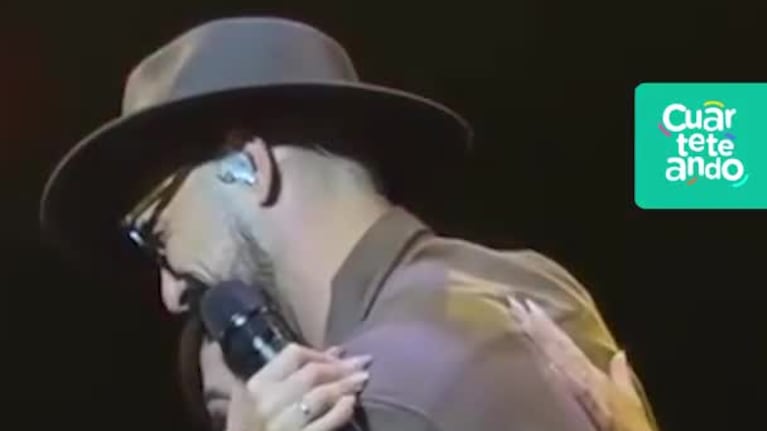 Euge Quevedo y Abel Pintos juntos en el Movistar Arena