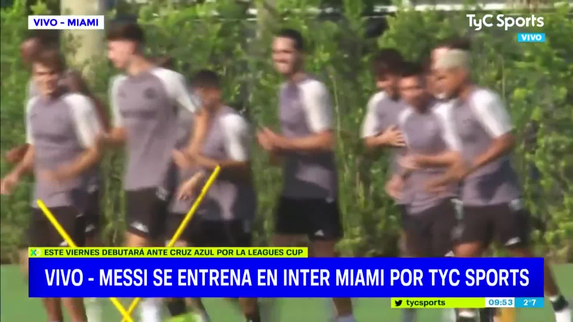 Messi entrenó junto al venezolano Josef Martínez