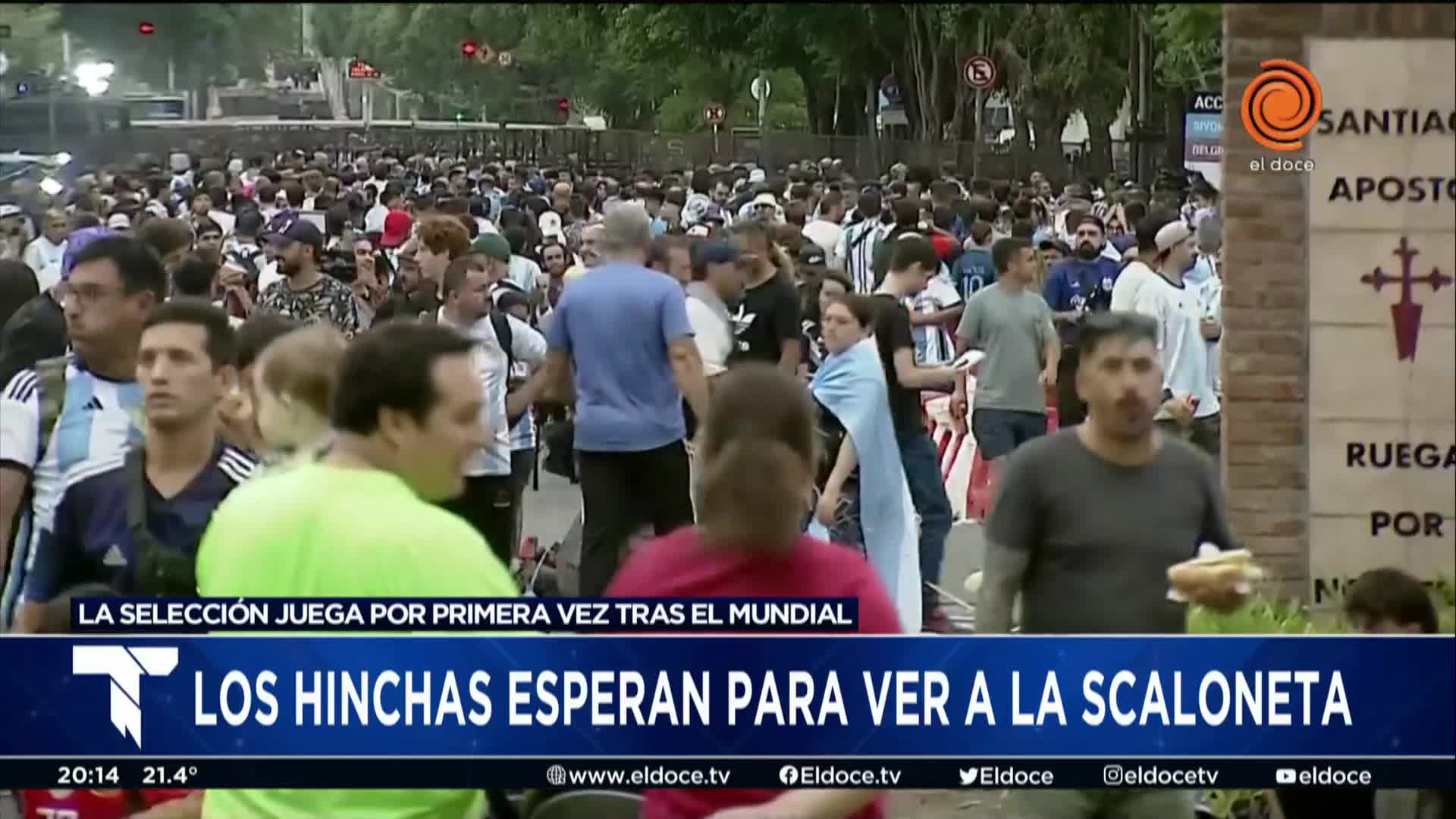 El Doce en la fiesta de la Selección: la emoción de los hinchas