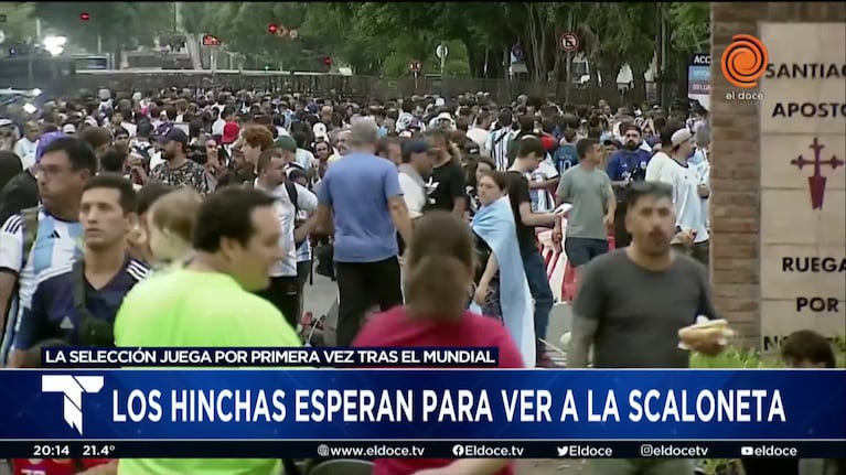 El Doce en la fiesta de la Selección: la emoción de los hinchas
