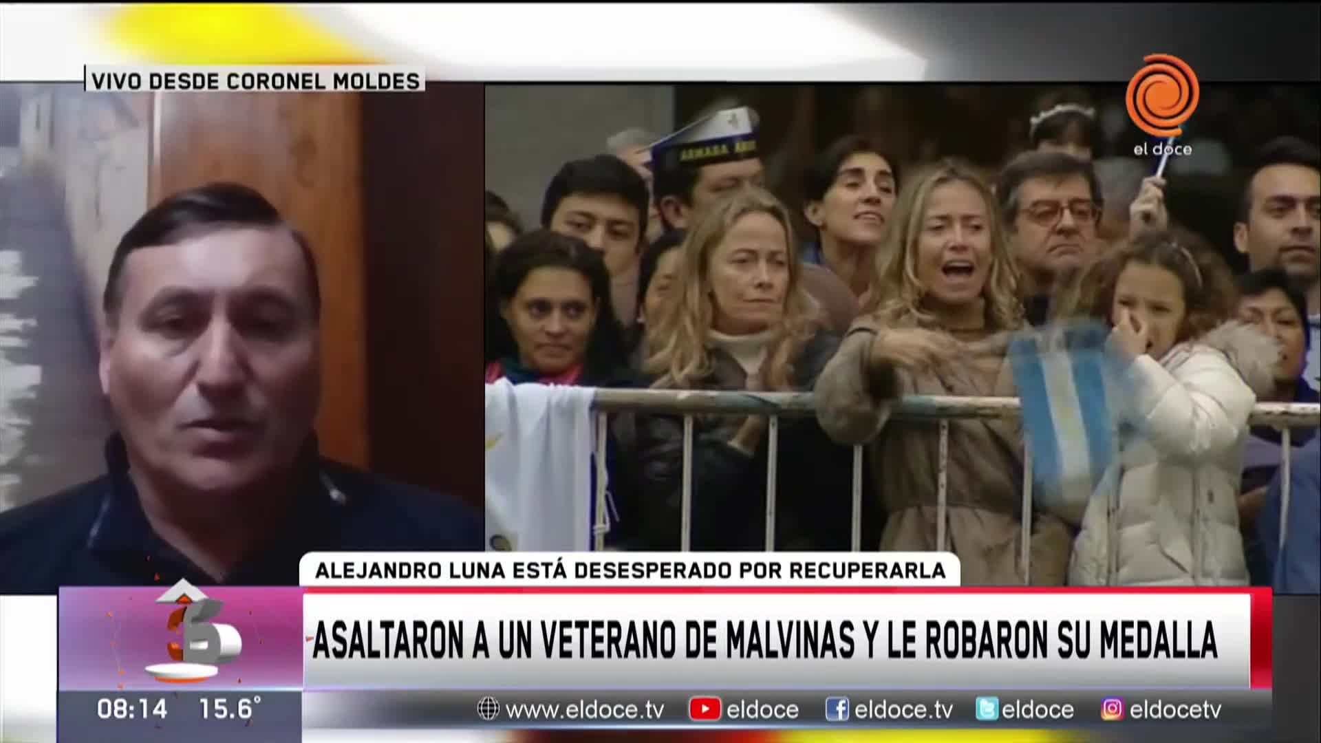 Robaron en su casa y se llevaron su medalla de veterano de Malvinas