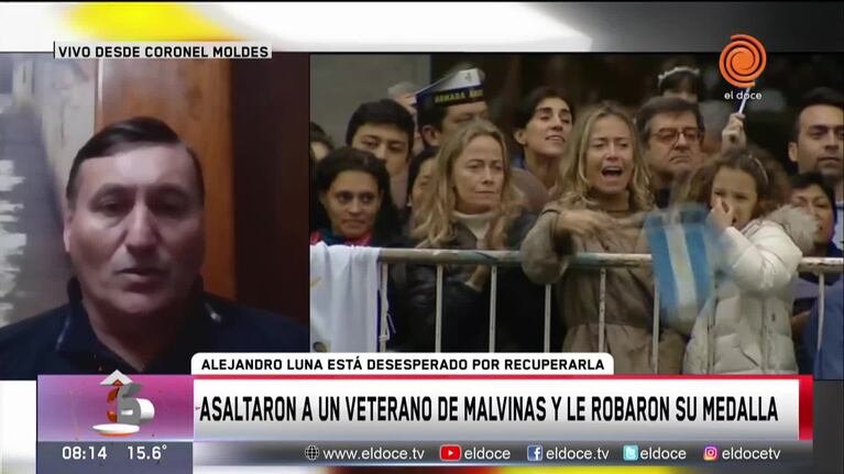 Robaron en su casa y se llevaron su medalla de veterano de Malvinas