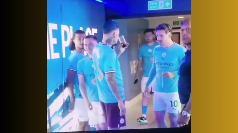 Dos jugadores del Manchester City probaron el fernet gracias a Julián Álvarez