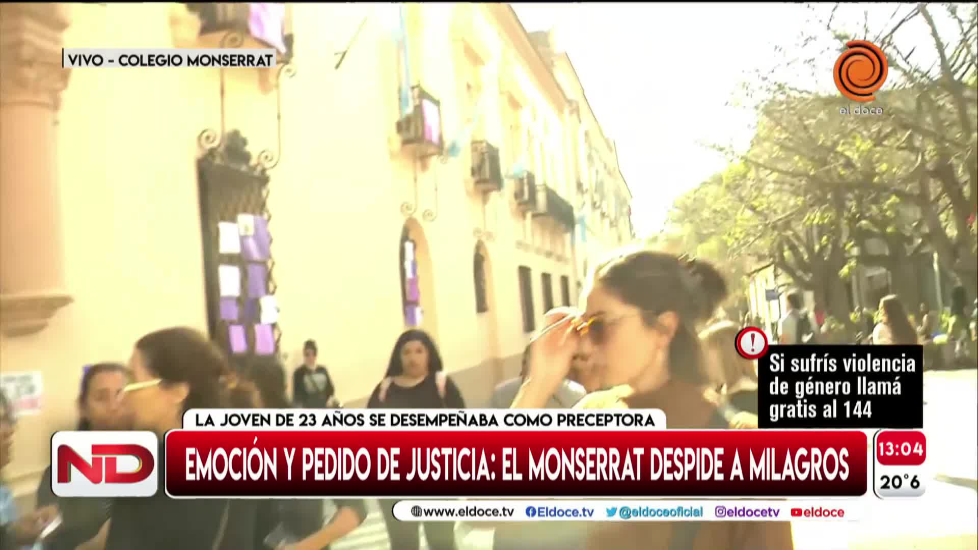 La despedida a Milagros Bottone en el Monserrat