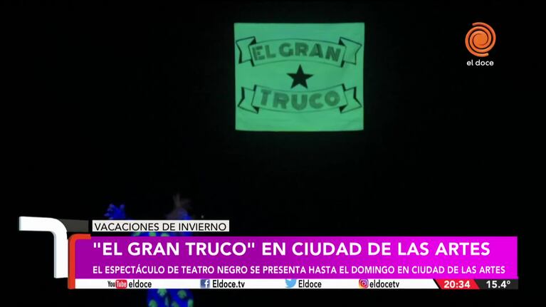 "El gran truco", un espectáculo de teatro negro