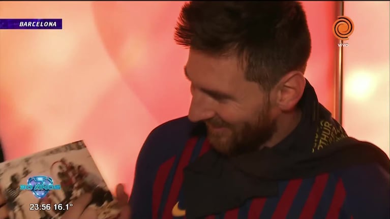 El saludo de Messi a Tinelli por los 30 años de ShowMatch