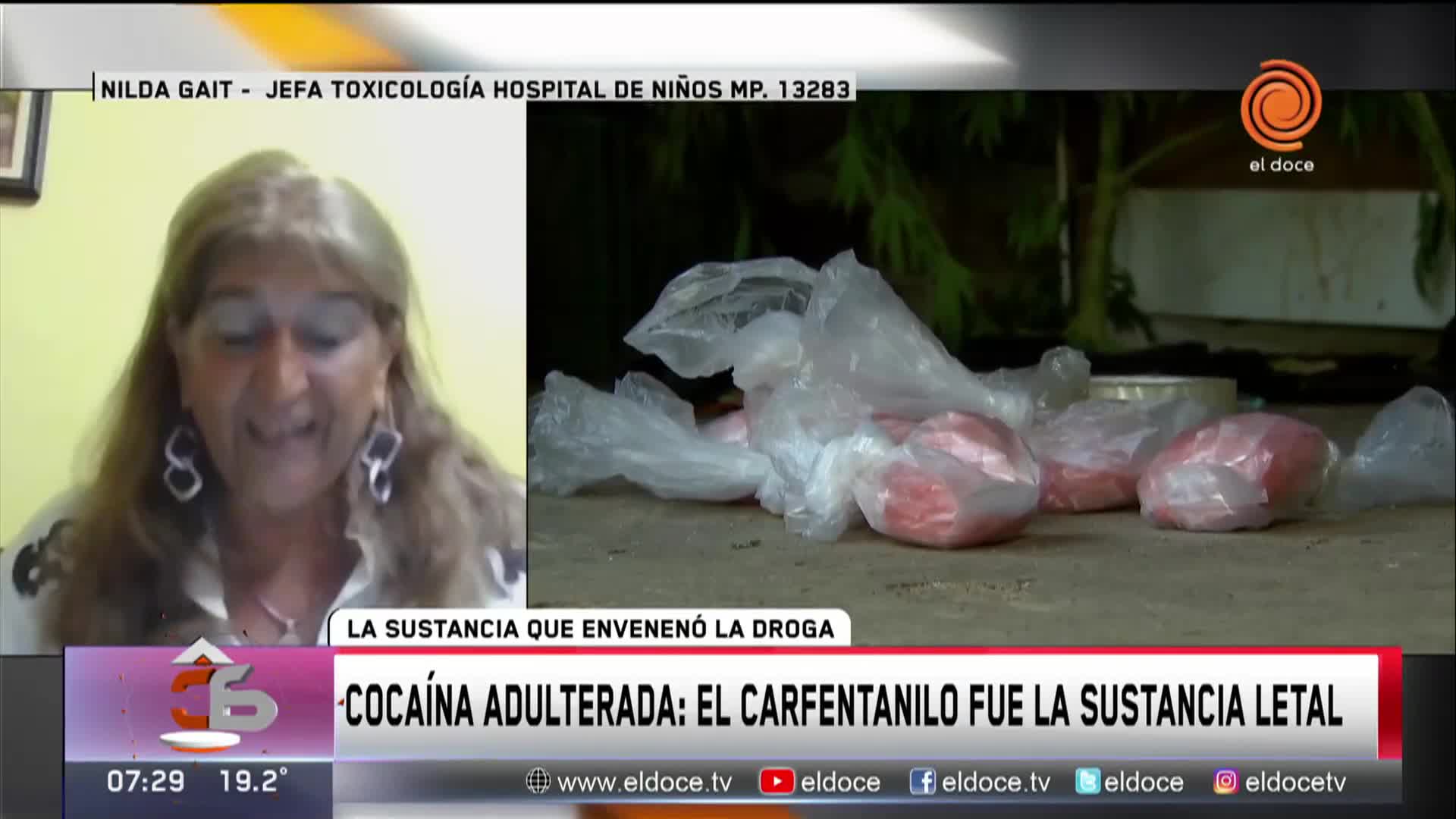 Cocaína envenenada: el carfentanilo fue la sustancia letal