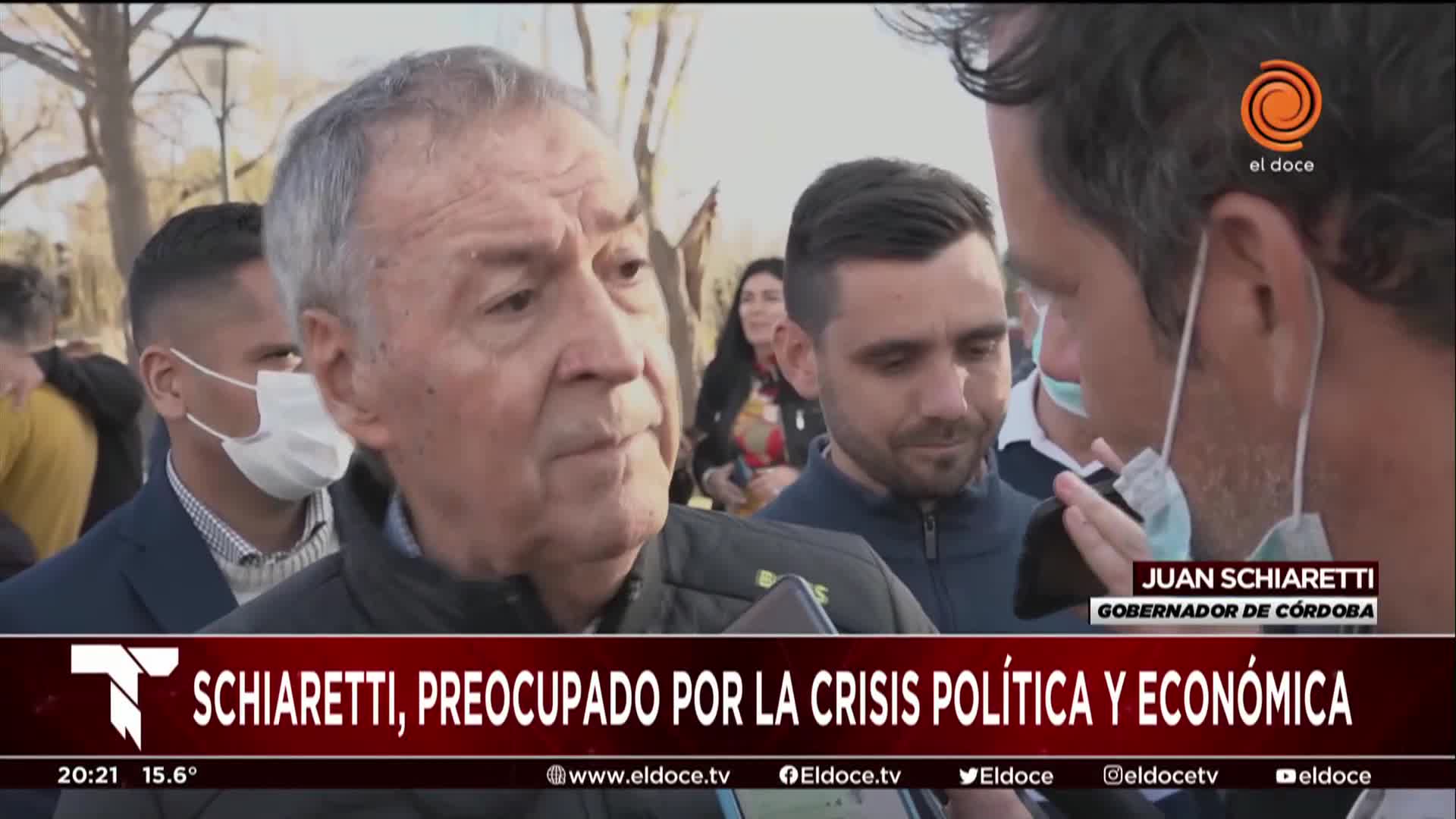 Schiaretti opinó sobre el difícil momento económico en el país