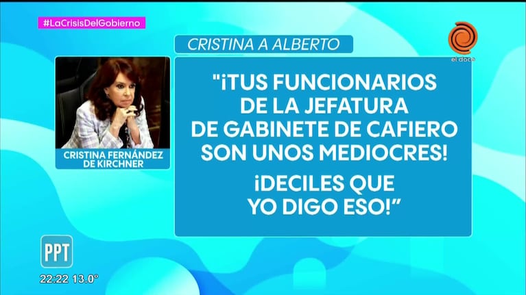 Qué le dijo CFK a Alberto Fernández sobre Guzmán