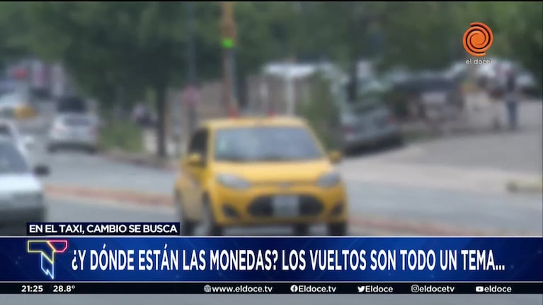 Escasez de monedas: el eterno problema de los vueltos en los taxis