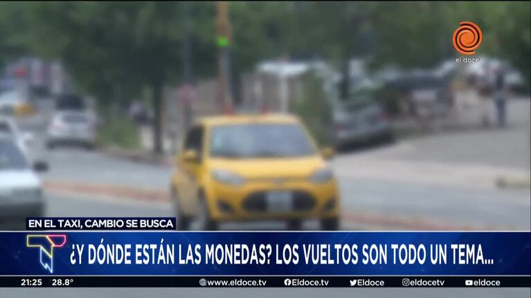 Escasez de monedas: el eterno problema de los vueltos en los taxis