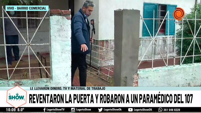 Paramédico fue asaltado y se quejó por las demoras de la Policía y la Justicia