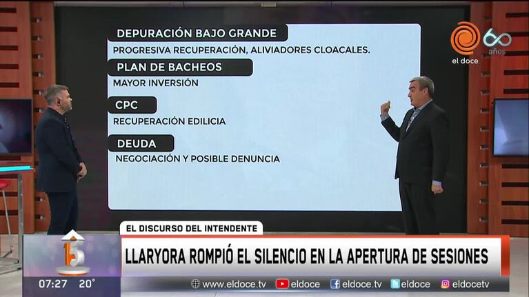 El momento del furcio en el discurso de Martín Llaryora