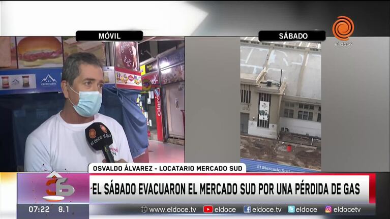 Reabrió el Mercado Sud luego de solucionar la fuga de gas