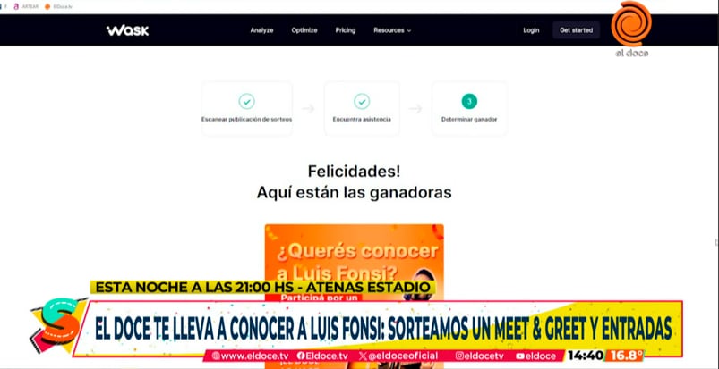 Sorteo para conocer a Luis Fonsi