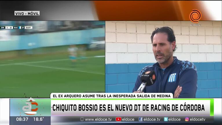 Chiquito Bossio y la previa de su debut como DT en Arriba Córdoba