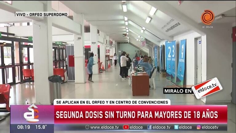 Mayores de 18 ya pueden recibir la segunda dosis sin turno